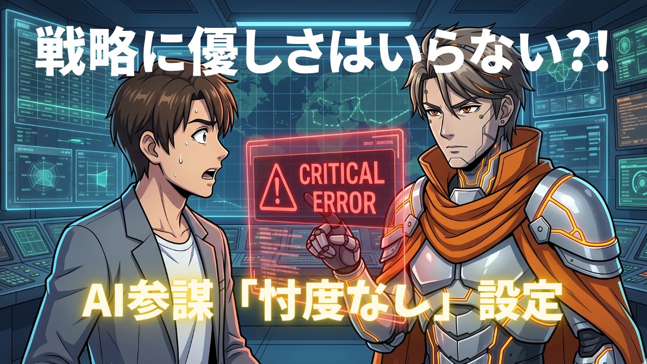 AI参謀に忖度なしの設定